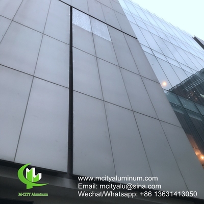 pannello non standard perforato in alluminio metallico utilizzato per l'esterno degli edifici