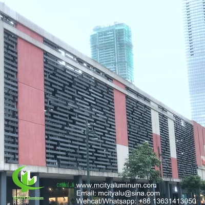 FOSHAN PVDF pannello non standard perforato in alluminio metallico utilizzato per l'esterno degli edifici