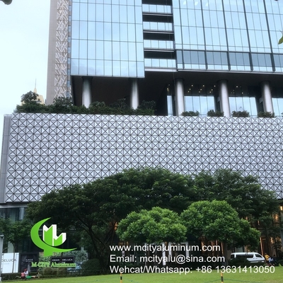 FOSHAN PVDF pannello non standard perforato in alluminio metallico utilizzato per l'esterno degli edifici