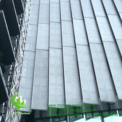 FOSHAN PVDF pannello non standard perforato in alluminio metallico utilizzato per l'esterno degli edifici