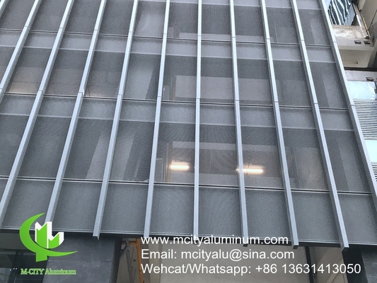 PVDF pannello non standard perforato in alluminio metallico utilizzato per l'esterno dell'edificio