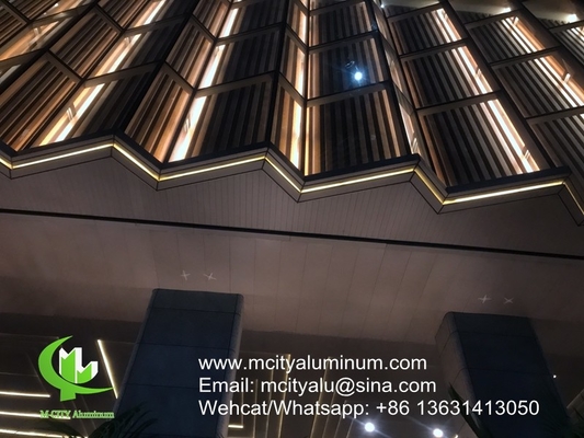 PVDF pannello di foratura in alluminio metallico utilizzato per la decorazione delle facciate degli edifici