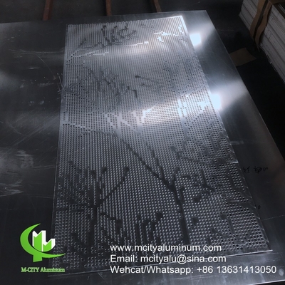 PVDF pannello pieghevole perforato in alluminio metallico utilizzato per l'esterno dell'edificio