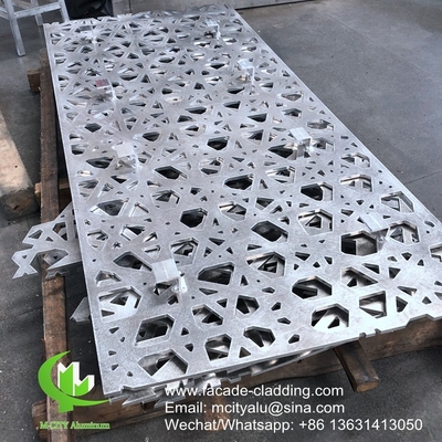vernice di colore bianco rivestimento di pannelli perforati in alluminio metallico per rivestimento esterno di facciata