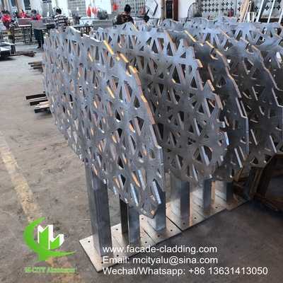 Cina Rivestimento in polvere di pannelli di taglio laser in alluminio metallico per rivestimento esterno di facciata