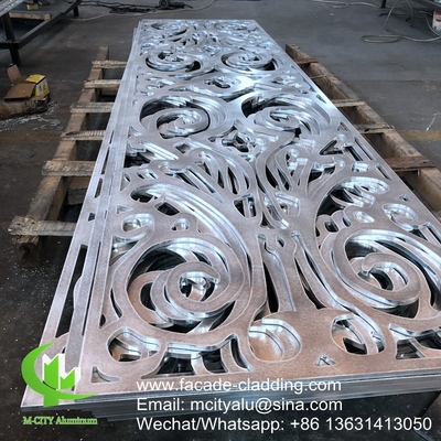 3 mm Rivestimento in polvere di pannelli perforati in alluminio metallico per rivestimento esterno di facciate