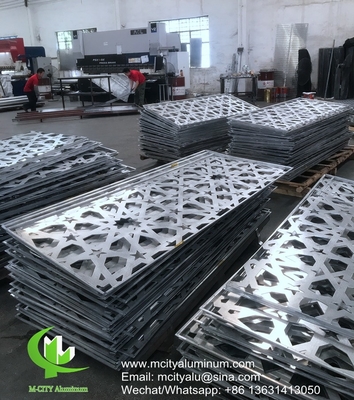 Rivestimenti per facciate di pannelli di alluminio perforati a disegno per pareti di tenda di pannelli di alluminio massicci per rivestimenti di facciate