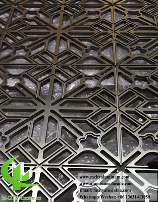Laser Cut Aluminum Screen Metal Partition per la decorazione degli interni Anti-Rust