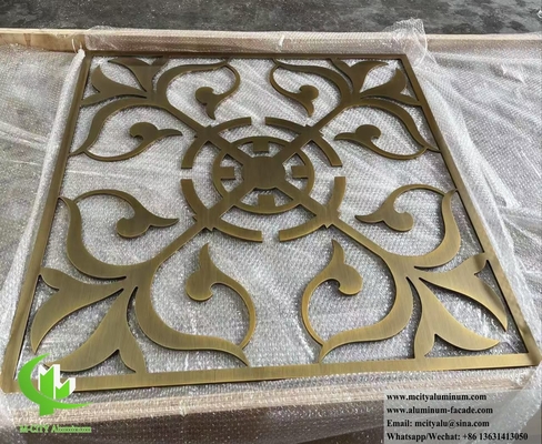 schermo di metallo architettonico con laser taglio modello lamiera di alluminio 10 mm