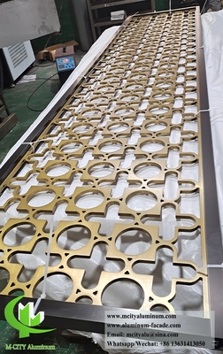 Architettura Laser Cut Metal Screen Fogli di alluminio con disegno di incisione