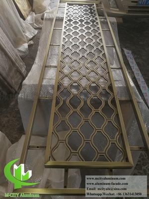 Architettura Laser Cut Metal Screen Fogli di alluminio con disegno di incisione
