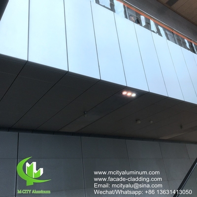 Rivestimenti per facciate a panelli massicci di alluminio per pareti a tenda di alluminio metallico