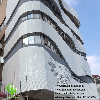 Perforazione di facciate metalliche pannelli di rivestimento in alluminio decorazione di pareti esterne