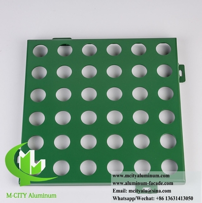 Dimensioni personalizzate Specifiche Forme e colori per pannelli di facciata in alluminio perforato per rivestimenti architettonici