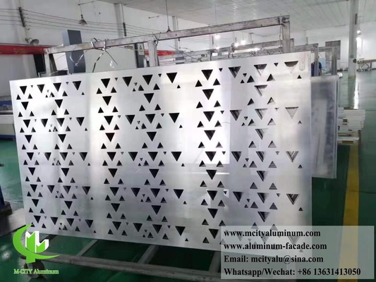 Rivestimento di facciata in alluminio personalizzabile per qualsiasi edificio Perforazione del progetto 3D Incisione CNC