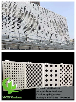Facile installazione pannelli di facciata in alluminio perforato per rivestimenti architettonici