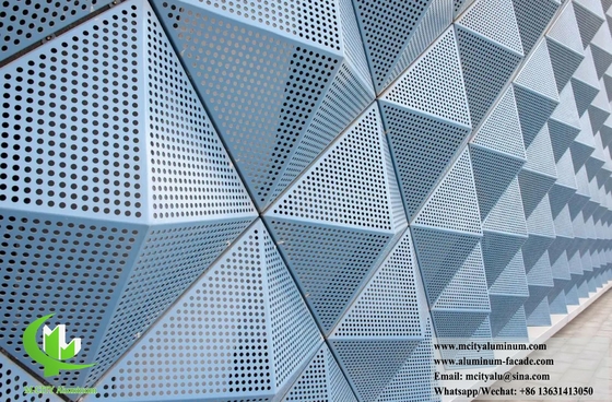 Pannelli di rivestimento metallici architettonici Forma 3D per pannelli di pareti esterne