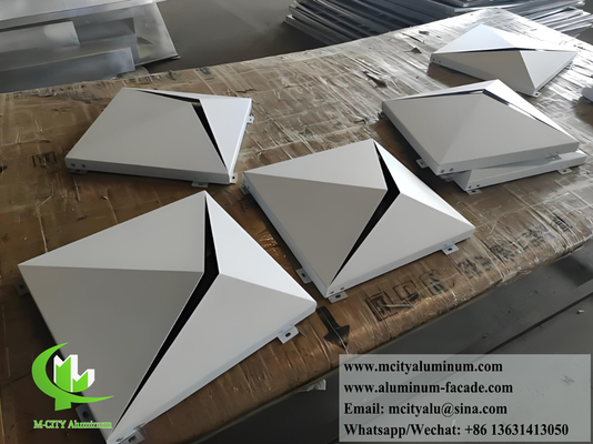Pannelli di rivestimento metallici architettonici Forma 3D per pannelli di pareti esterne