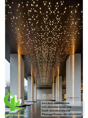 Facile installazione di rivestimenti in alluminio con pannelli incisi CNC per la progettazione moderna degli edifici