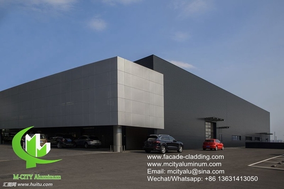 Parete tenda da pannello di alluminio metallico di 3 mm di alluminio fluorocarbonio di pannello massiccio per rivestimento di facciata