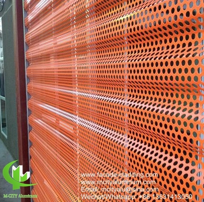 pannello di alluminio perforato a fluorocarburi per la parete tenda, pannello di alluminio per rivestimento di facciata