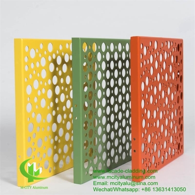 pannello di alluminio fluorocarburo pannello di alluminio perforato per parete tenda pannello di alluminio per rivestimento di facciata
