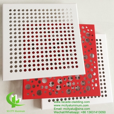 pannello di alluminio fluorocarburo pannello di alluminio perforato per parete tenda pannello di alluminio per rivestimento di facciata