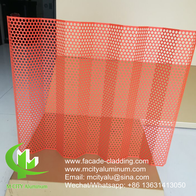 pannello di alluminio perforato a fluorocarburi per la parete tenda, pannello di alluminio per rivestimento di facciata
