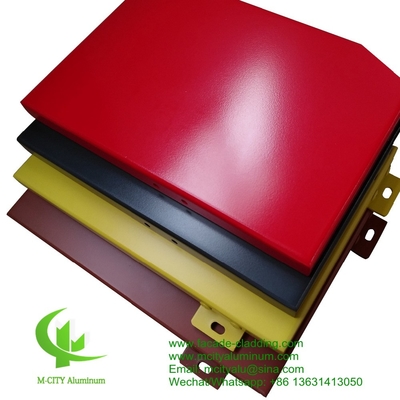 pannello di alluminio pannello di alluminio fluorocarbonio muro tenda di pannello massiccio per rivestimento di facciata