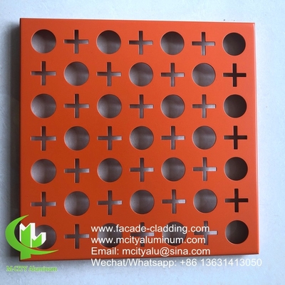 pannello di alluminio perforato a fluorocarburi per la parete tenda, pannello di alluminio per rivestimento di facciata