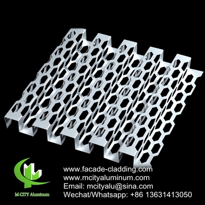 AUDI TERMINAL facciata pannello di alluminio metallo rivestimento della parete perforata