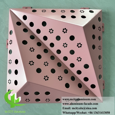 Pannelli di rivestimento metallici architettonici Forma 3D per pannelli di pareti esterne