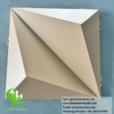 Pannelli di rivestimento metallici architettonici Forma 3D per pannelli di pareti esterne
