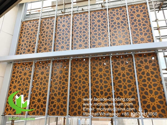 Fassata architettonica di alluminio 1200x2400mm spessore 3mm