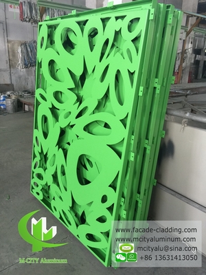 Esterno di metallo con disegno di facciata in alluminio rivestimento di metallo decorazione della parete tenda