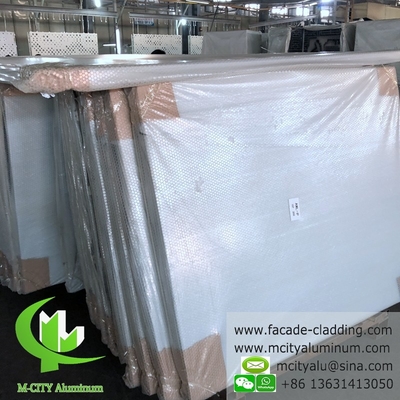 Esterno Fassata in alluminio a disegno metallico parete rivestimento metallo parete tenda