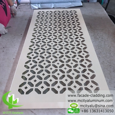 pannello di alluminio esterno per rivestimenti murali in polvere rivestito di bianco