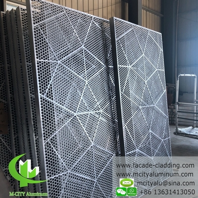 pannelli di alluminio a foratura CNC, pannelli di alluminio fluorocarburo perforati, pannelli di alluminio per pareti a tenda, pannelli di alluminio per rivestimenti di facciata