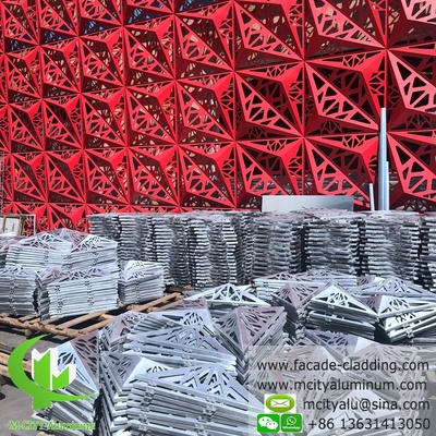 pannello di intaglio CNC pannello di alluminio fluorocarburo perforato pannello di muro di tenda pannello di alluminio per rivestimento di facciata