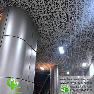 Fogli di alluminio perforati per rivestimento di pareti a tenda metallica