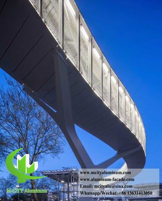 Rete di alluminio espanso per decorazione edilizia spessore 3mm