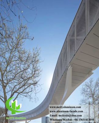 Rete di alluminio espanso per decorazione edilizia spessore 3mm