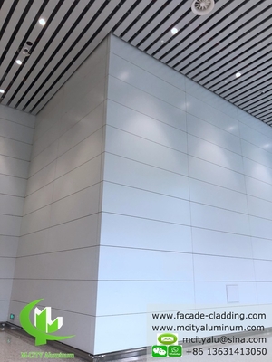 Rivestimento della facciata in alluminio in foglio di alluminio con rivestimento in polvere di PVDF bianco