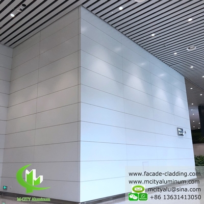 Rivestimento della facciata in alluminio in foglio di alluminio con rivestimento in polvere di PVDF bianco
