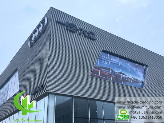 Metallo Perforato di alluminio facciata parete rivestimento muro tenda di metallo