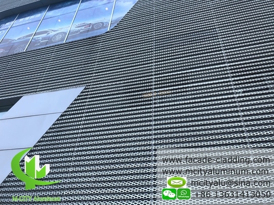 Metallo Perforato di alluminio facciata parete rivestimento muro tenda di metallo