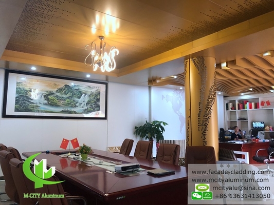 soffitto esterno in alluminio per rivestimenti murali vernice PVDF rivestimento PPG