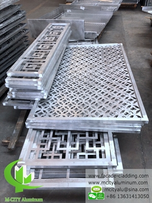 foglio di alluminio metallico, pannello di alluminio massiccio, rivestimento della parete a tenda, modello perforato