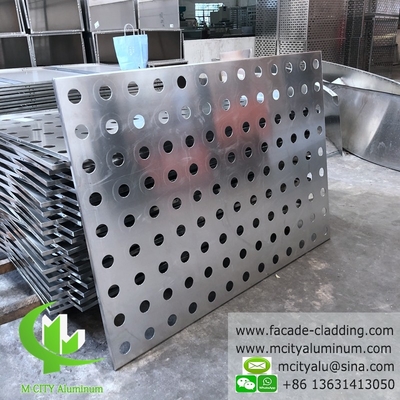 Pannello di alluminio architettonico per rivestimento delle facciate con perforazione personalizzata