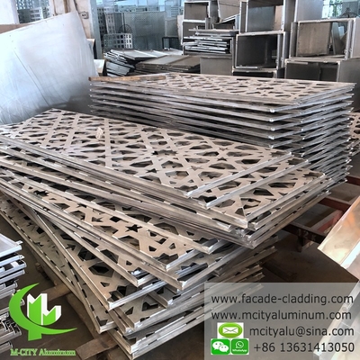 foglio di alluminio metallico, pannello di alluminio massiccio, rivestimento della parete a tenda, modello perforato